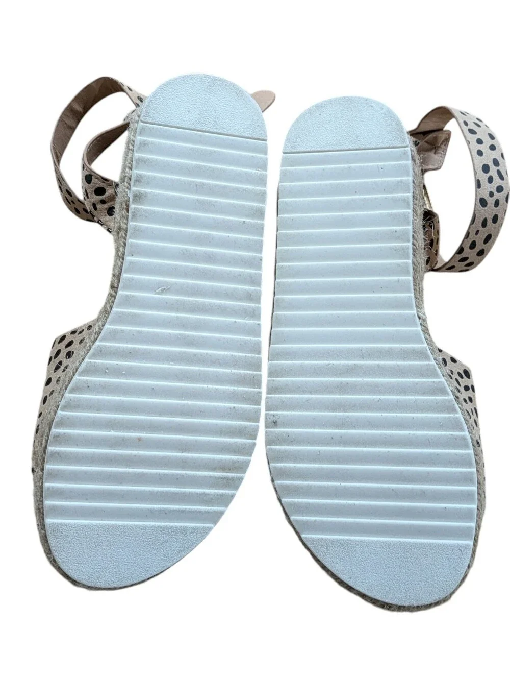 Torrid Leopard Print Ankle Strap Platform Espadrille Sandals Size 6.5 WW